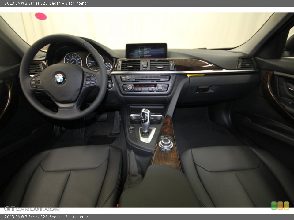Black Interior Dashboard for the 2013 BMW 3 Series 328i Sedan #81083849