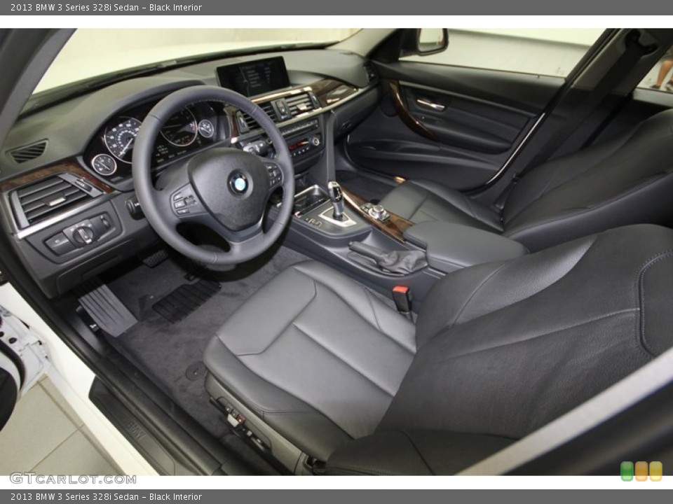 Black Interior Prime Interior for the 2013 BMW 3 Series 328i Sedan #81084000