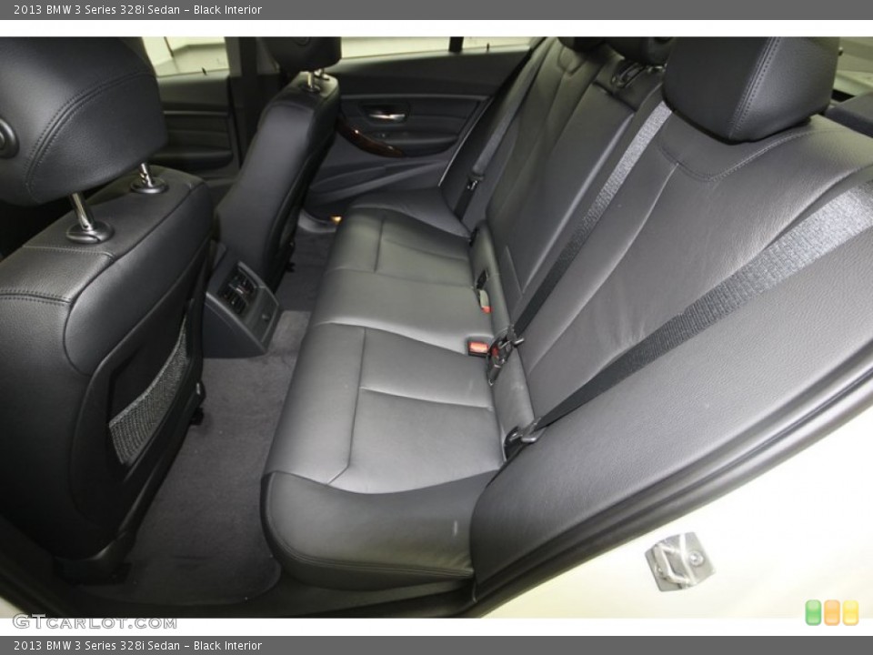 Black Interior Rear Seat for the 2013 BMW 3 Series 328i Sedan #81084021
