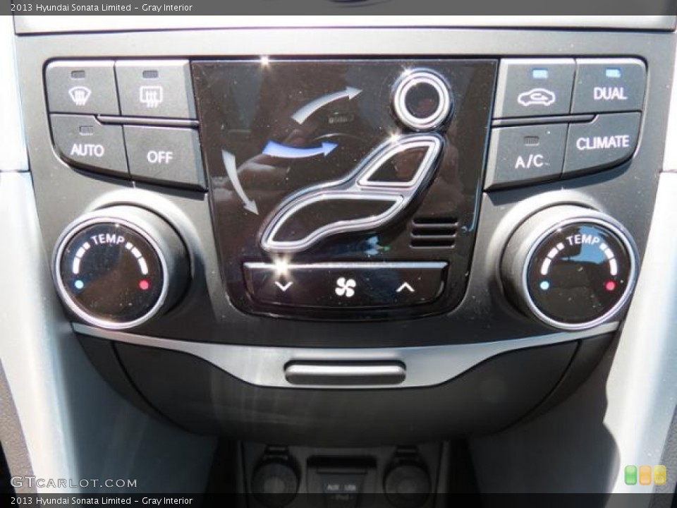 Gray Interior Controls for the 2013 Hyundai Sonata Limited #81084209