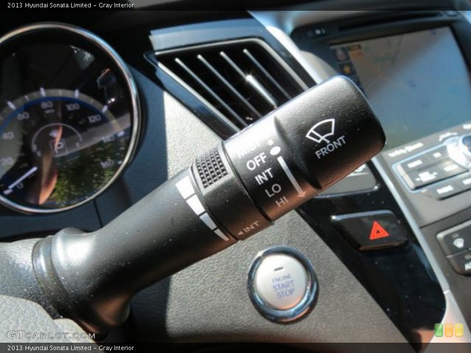 Gray Interior Controls for the 2013 Hyundai Sonata Limited #81084380