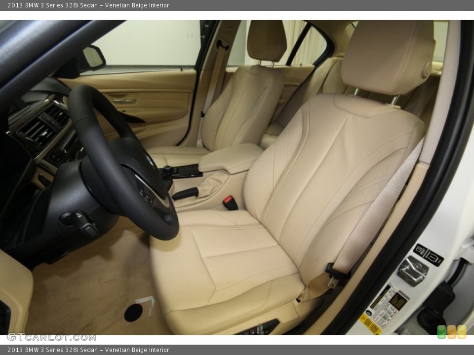 Venetian Beige Interior Front Seat for the 2013 BMW 3 Series 328i Sedan #81084587