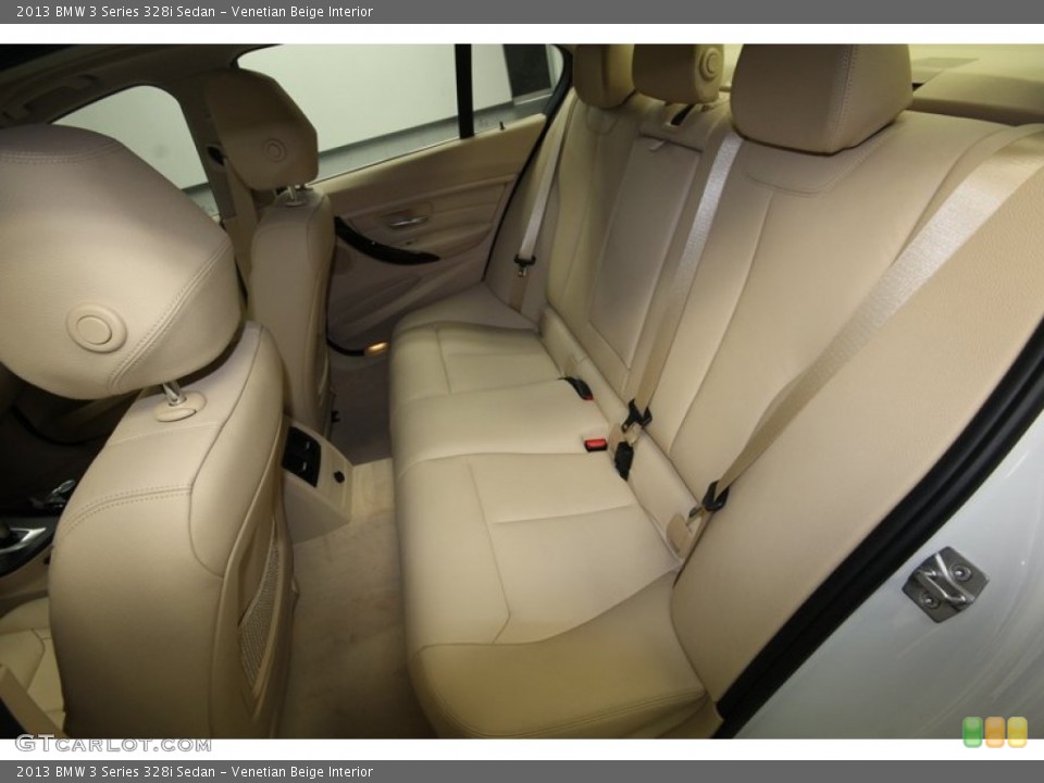 Venetian Beige Interior Rear Seat for the 2013 BMW 3 Series 328i Sedan #81084792