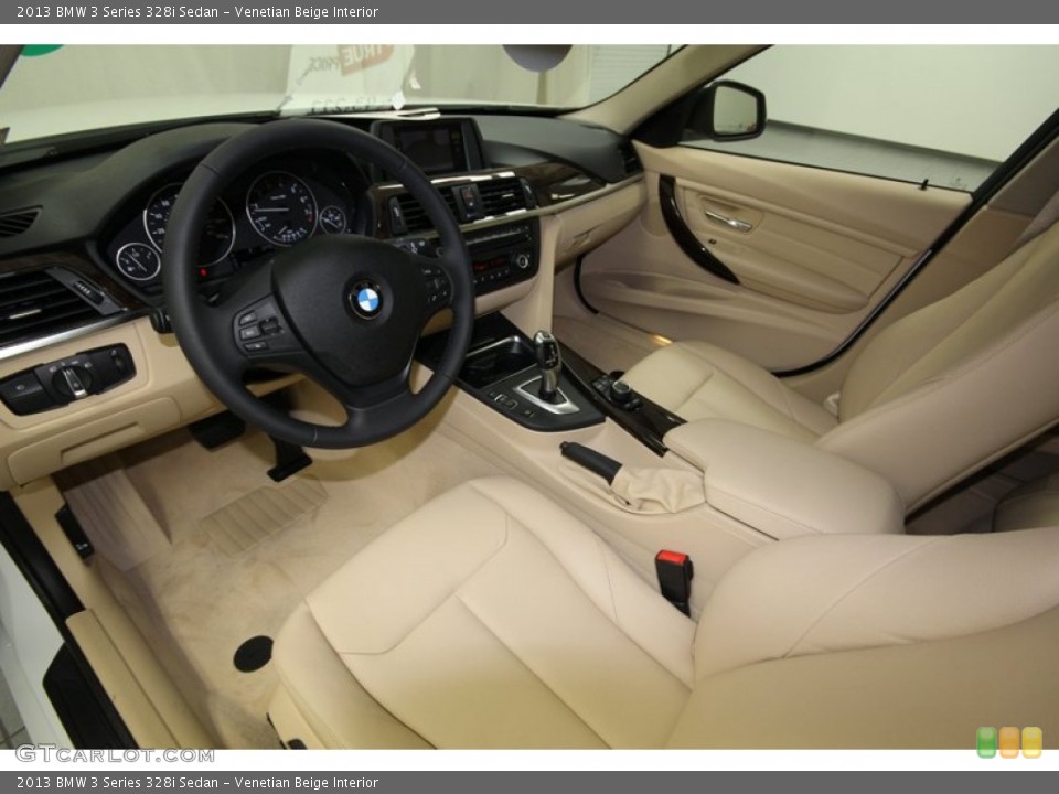 Venetian Beige Interior Photo for the 2013 BMW 3 Series 328i Sedan #81085355
