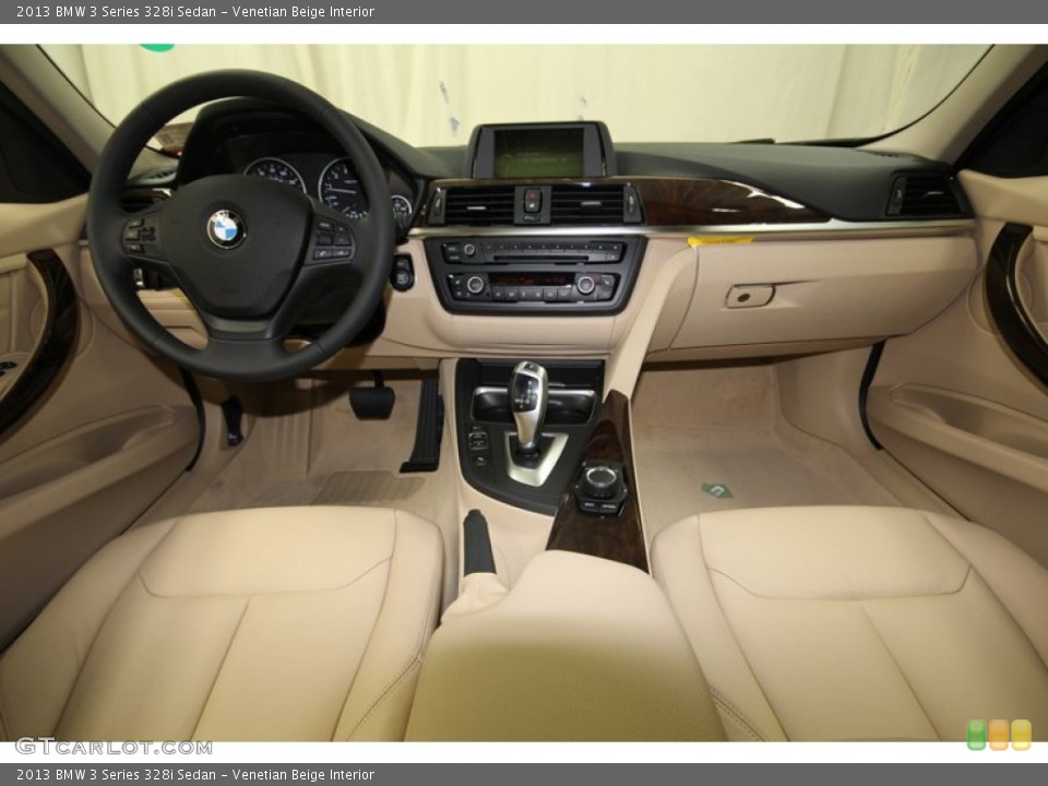 Venetian Beige Interior Dashboard for the 2013 BMW 3 Series 328i Sedan #81085381