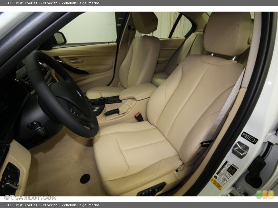 Venetian Beige Interior Front Seat for the 2013 BMW 3 Series 328i Sedan #81085542
