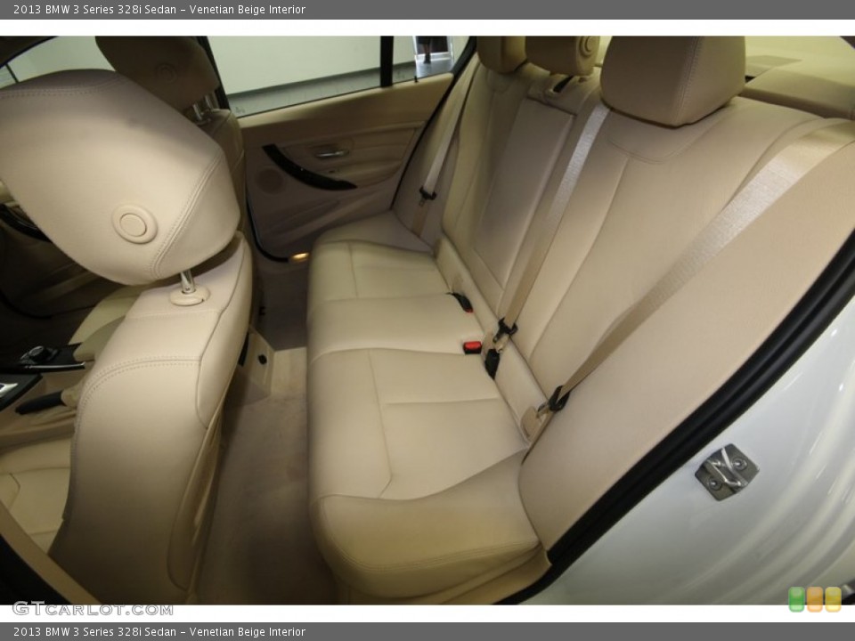 Venetian Beige Interior Rear Seat for the 2013 BMW 3 Series 328i Sedan #81085565