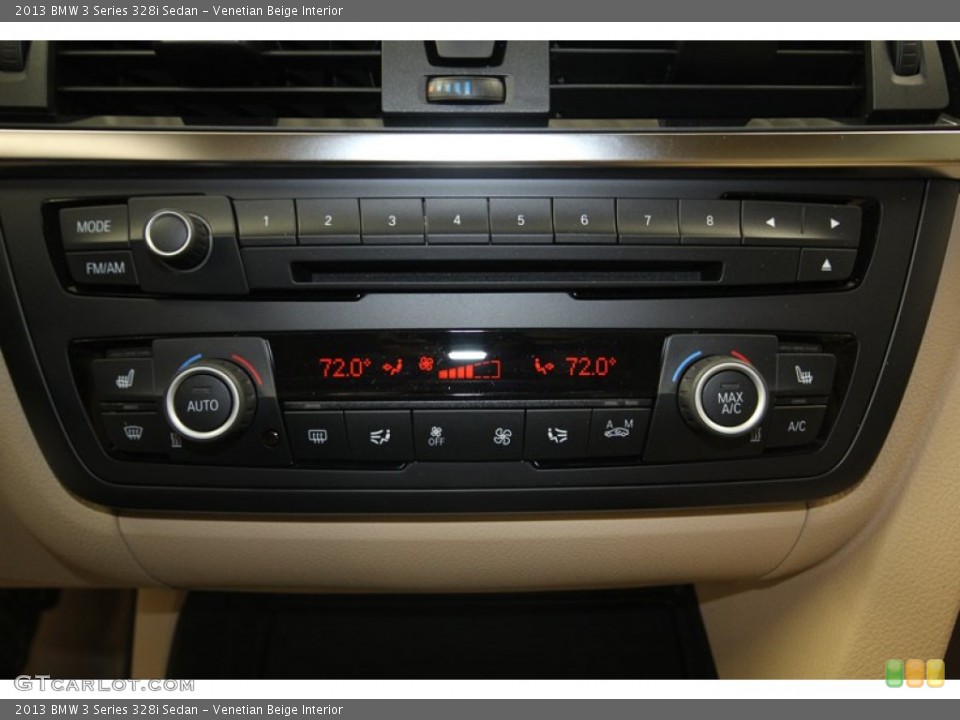 Venetian Beige Interior Controls for the 2013 BMW 3 Series 328i Sedan #81085758