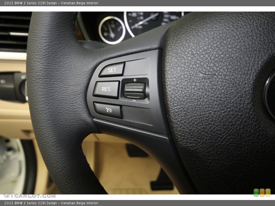 Venetian Beige Interior Controls for the 2013 BMW 3 Series 328i Sedan #81085919