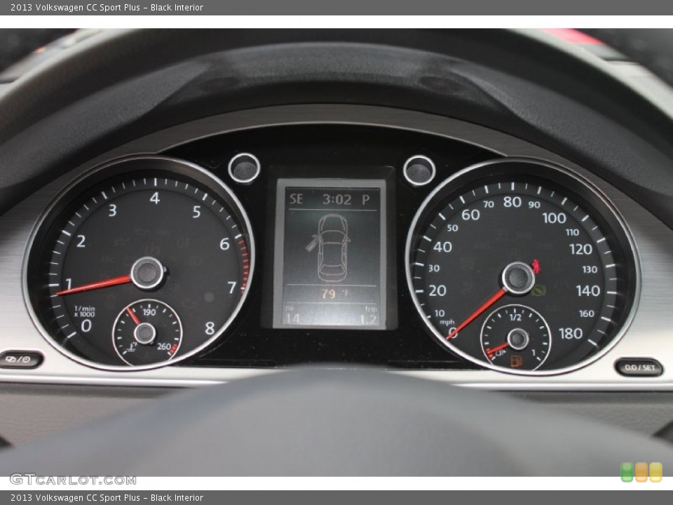 Black Interior Gauges for the 2013 Volkswagen CC Sport Plus #81086267