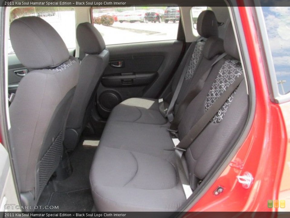 Black Soul Logo Cloth Interior Rear Seat for the 2011 Kia Soul Hamstar Special Edition #81088523