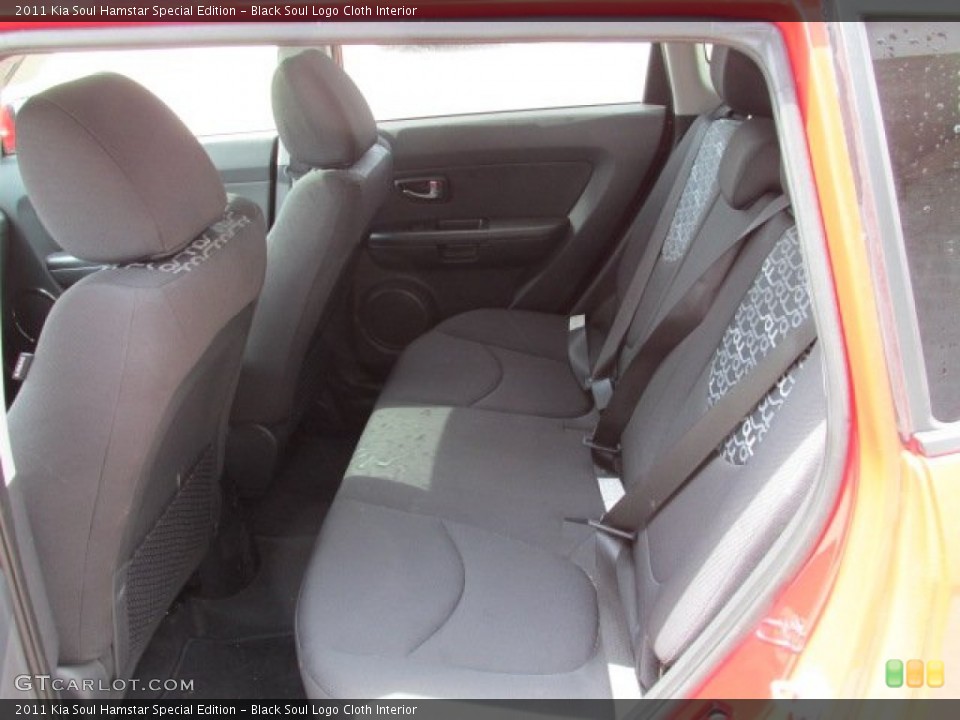 Black Soul Logo Cloth Interior Rear Seat for the 2011 Kia Soul Hamstar Special Edition #81088650