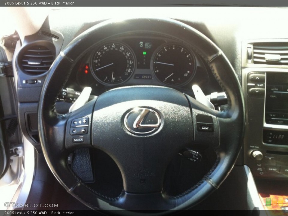 Black Interior Steering Wheel for the 2006 Lexus IS 250 AWD #81089583