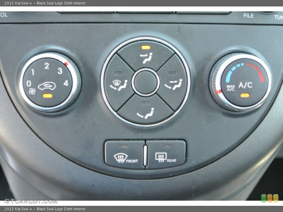 Black Soul Logo Cloth Interior Controls for the 2013 Kia Soul + #81090137