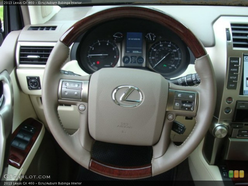 Ecru/Auburn Bubinga Interior Steering Wheel for the 2013 Lexus GX 460 #81092522