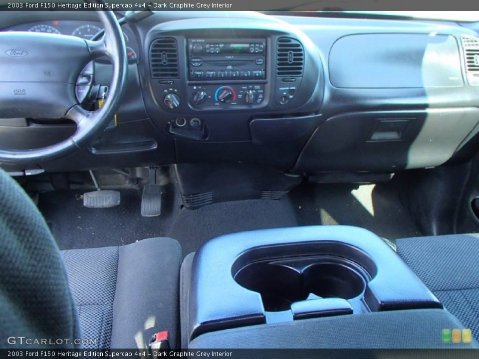 Dark Graphite Grey Interior Dashboard for the 2003 Ford F150 Heritage Edition Supercab 4x4 #81093101