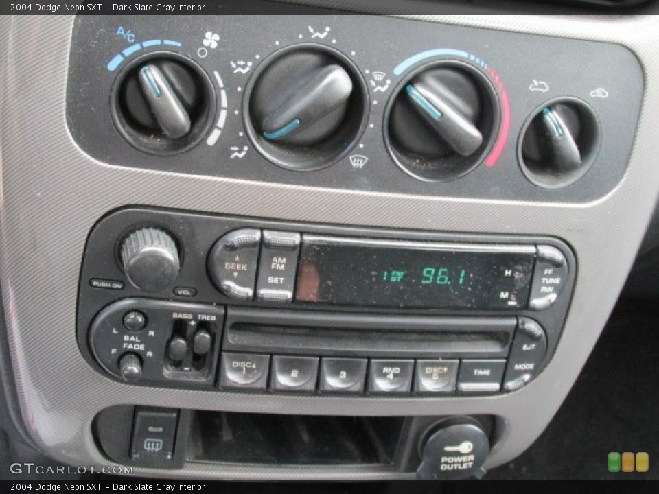 Dark Slate Gray Interior Controls for the 2004 Dodge Neon SXT #81095171