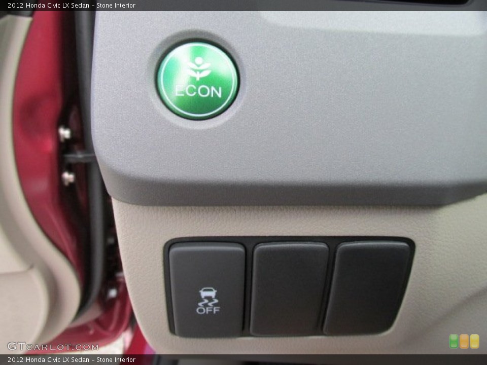 Stone Interior Controls for the 2012 Honda Civic LX Sedan #81095597