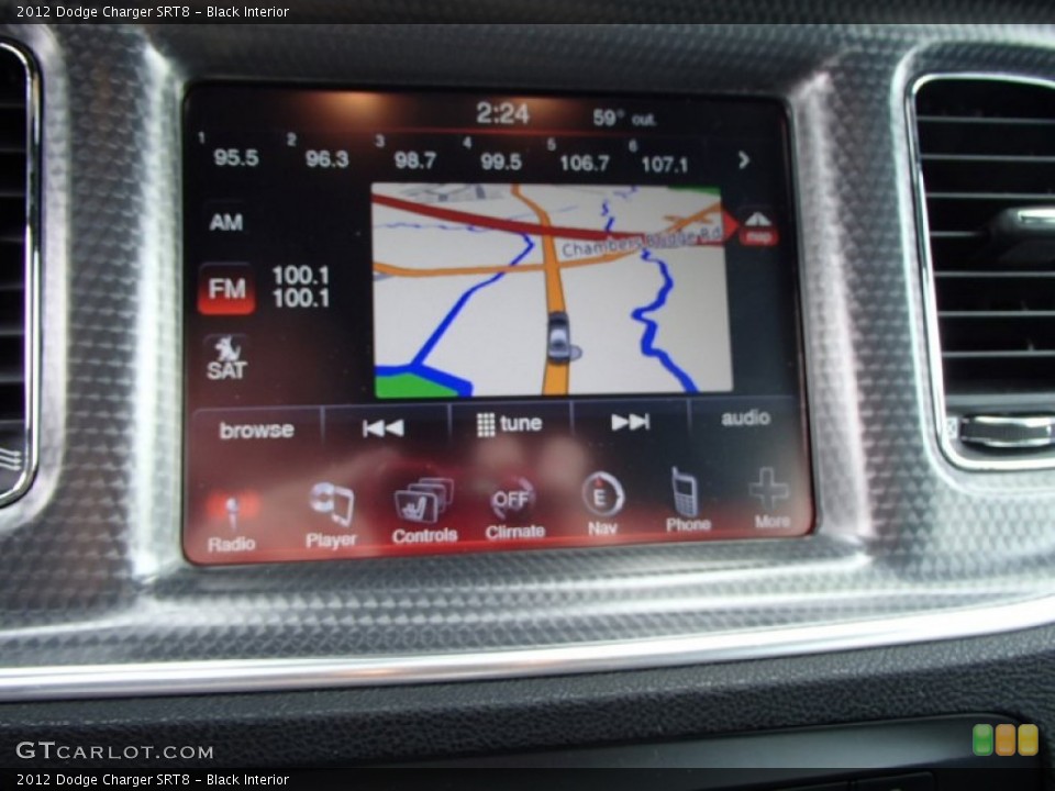 Black Interior Navigation for the 2012 Dodge Charger SRT8 #81096461