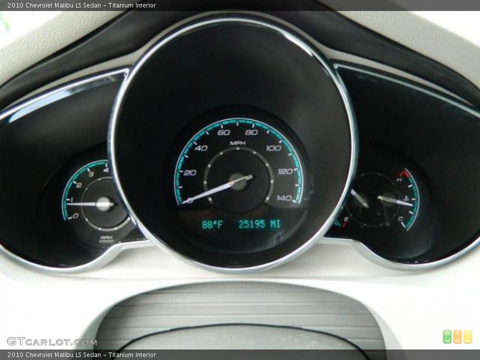 Titanium Interior Gauges for the 2010 Chevrolet Malibu LS Sedan #81097431