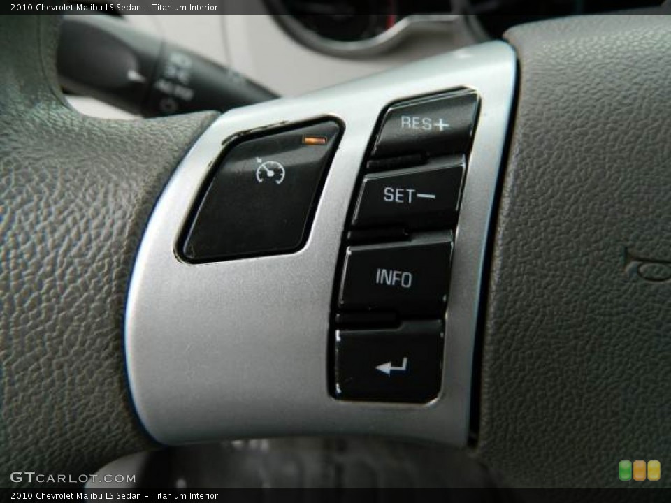 Titanium Interior Controls for the 2010 Chevrolet Malibu LS Sedan #81097505