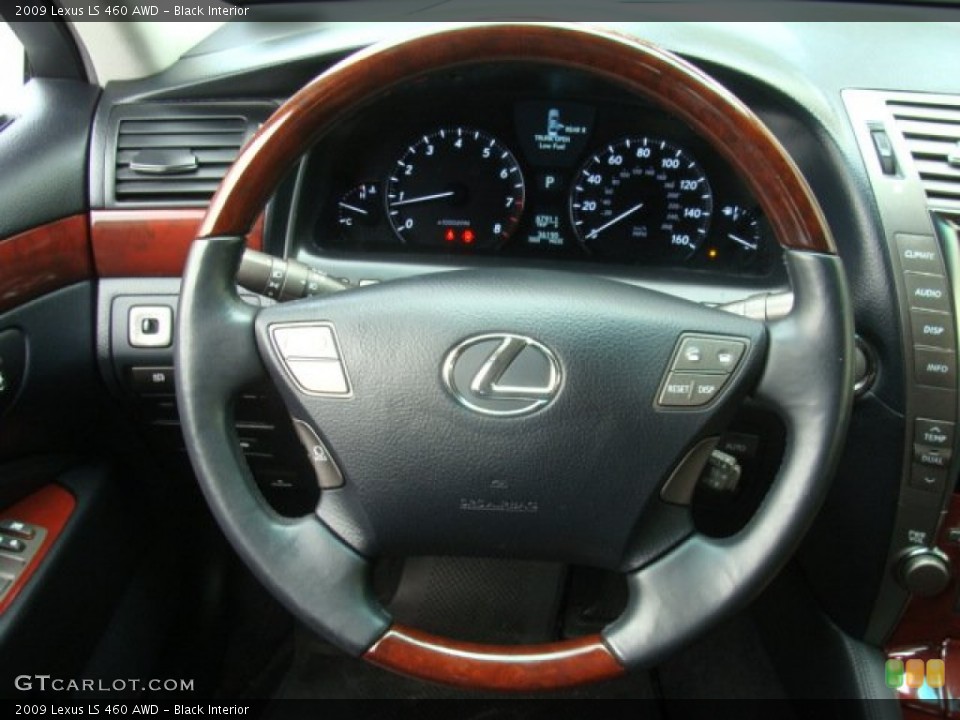 Black Interior Steering Wheel for the 2009 Lexus LS 460 AWD #81098034