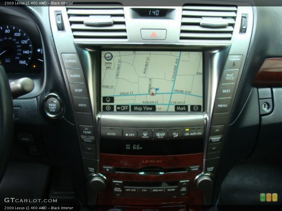 Black Interior Navigation for the 2009 Lexus LS 460 AWD #81098118