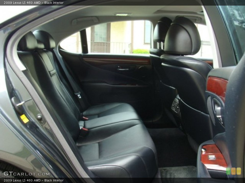 Black Interior Rear Seat for the 2009 Lexus LS 460 AWD #81098226