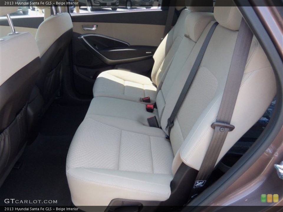 Beige Interior Rear Seat for the 2013 Hyundai Santa Fe GLS #81098509