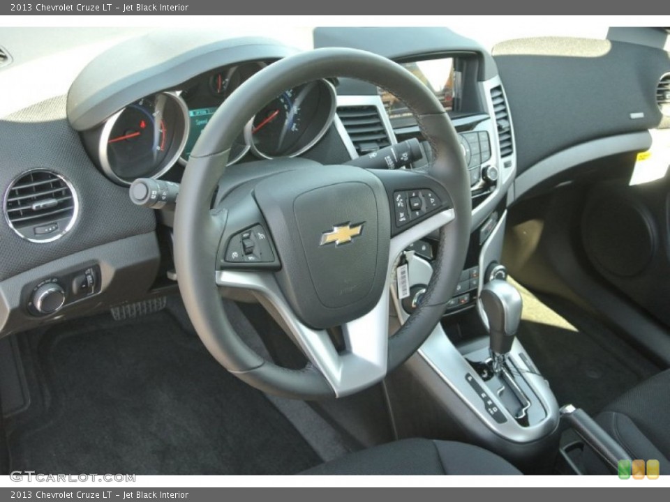 Jet Black Interior Steering Wheel for the 2013 Chevrolet Cruze LT #81099692