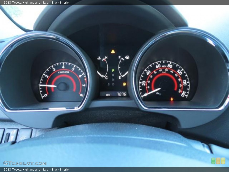 Black Interior Gauges for the 2013 Toyota Highlander Limited #81099983