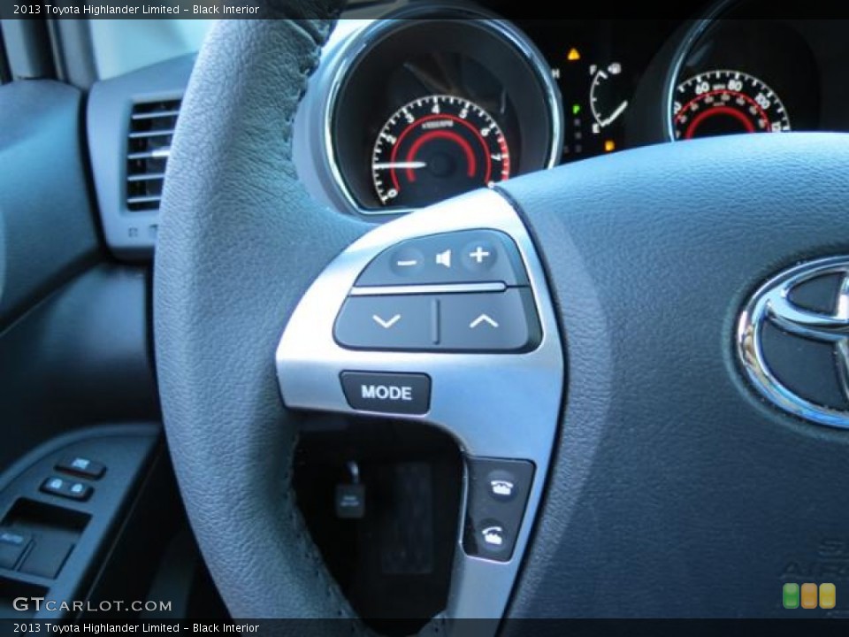 Black Interior Controls for the 2013 Toyota Highlander Limited #81100094
