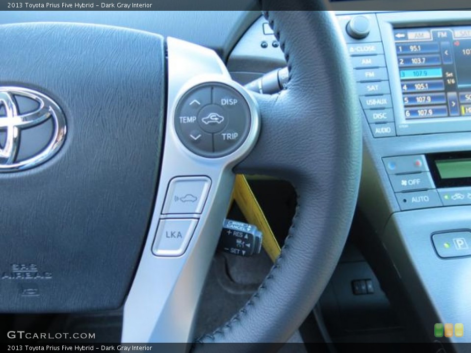 Dark Gray Interior Controls for the 2013 Toyota Prius Five Hybrid #81100653