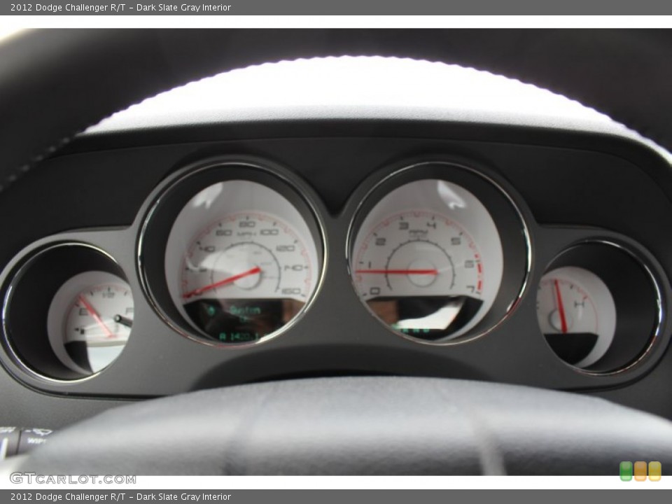 Dark Slate Gray Interior Gauges for the 2012 Dodge Challenger R/T #81101465