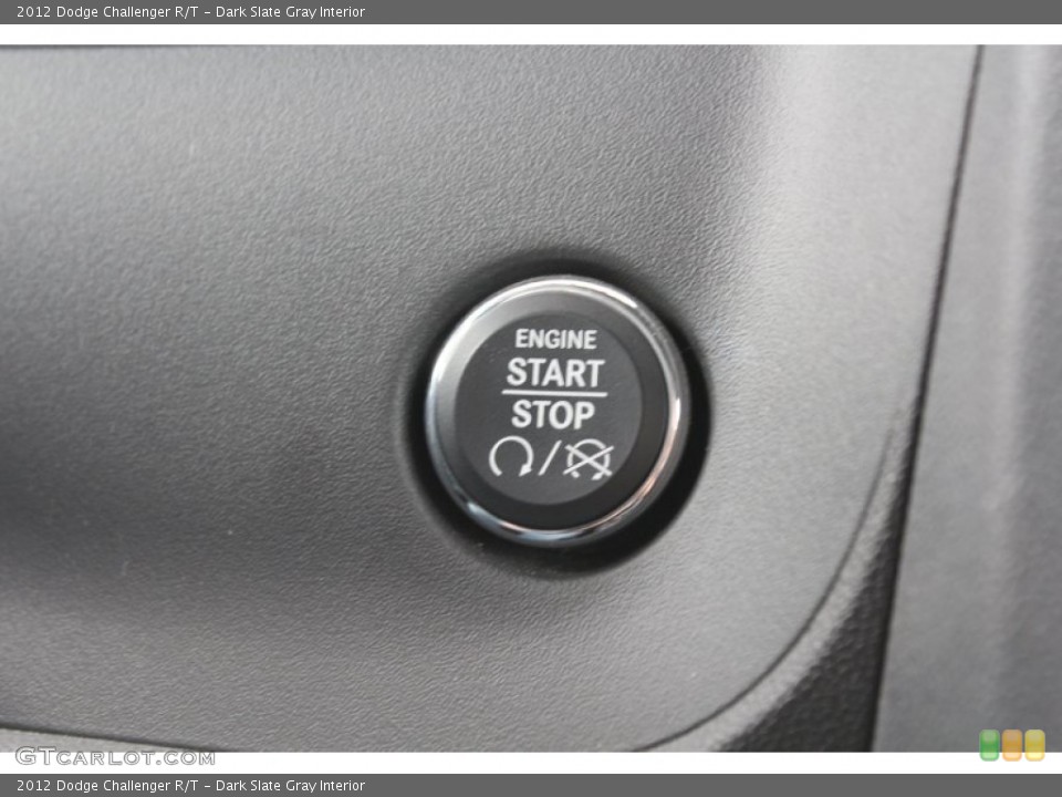 Dark Slate Gray Interior Controls for the 2012 Dodge Challenger R/T #81101713