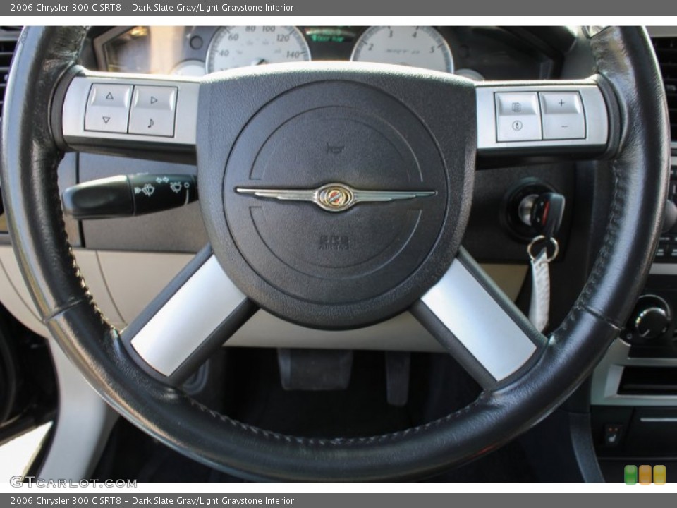 Dark Slate Gray/Light Graystone Interior Steering Wheel for the 2006 Chrysler 300 C SRT8 #81102097