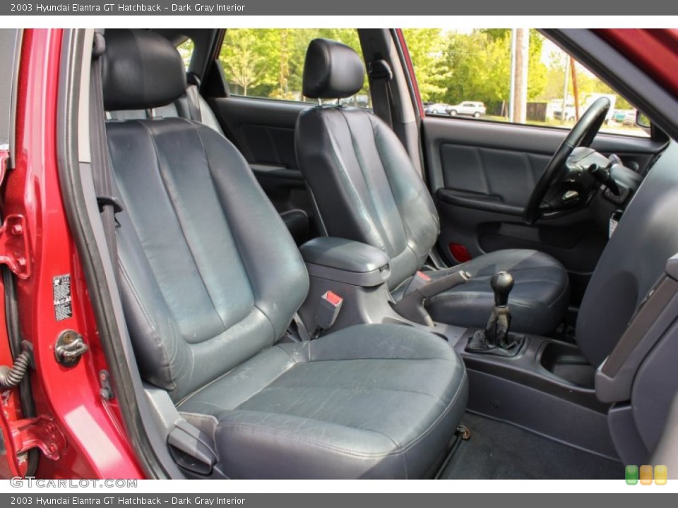 Dark Gray Interior Front Seat for the 2003 Hyundai Elantra GT Hatchback #81102926