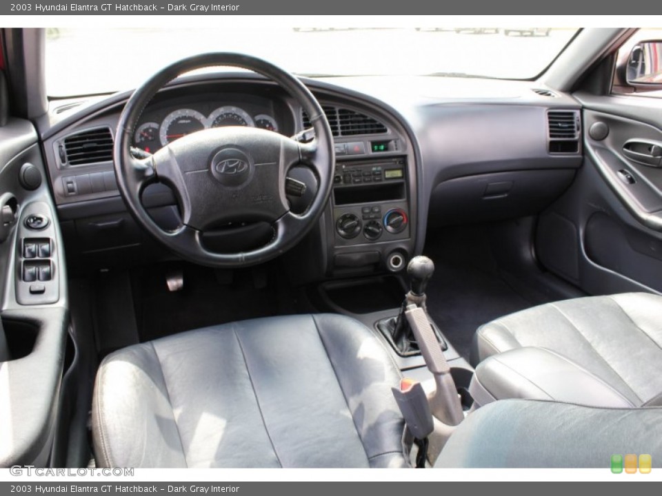 Dark Gray Interior Prime Interior for the 2003 Hyundai Elantra GT Hatchback #81103037