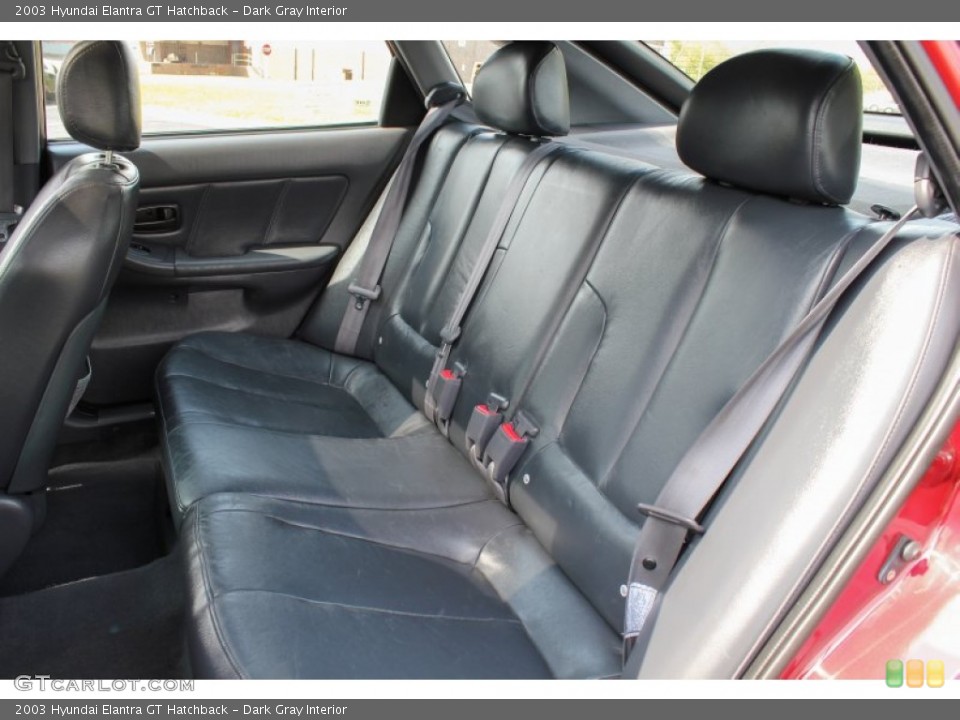 Dark Gray Interior Rear Seat for the 2003 Hyundai Elantra GT Hatchback #81103059