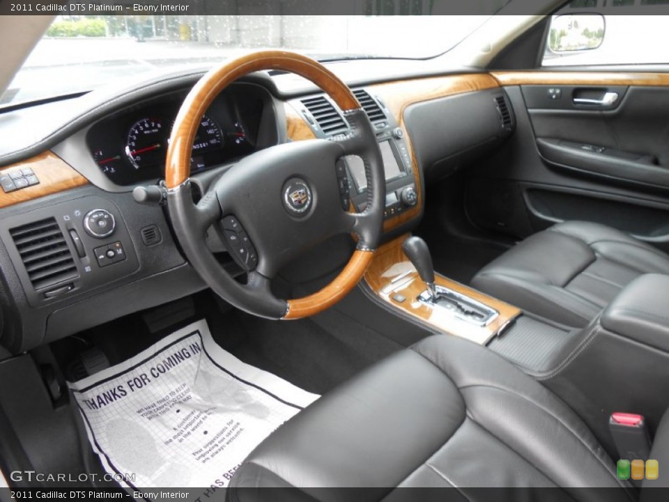 Ebony Interior Prime Interior for the 2011 Cadillac DTS Platinum #81104091