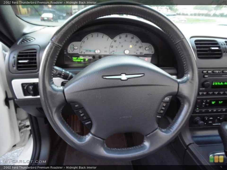 Midnight Black Interior Steering Wheel for the 2002 Ford Thunderbird Premium Roadster #81104228