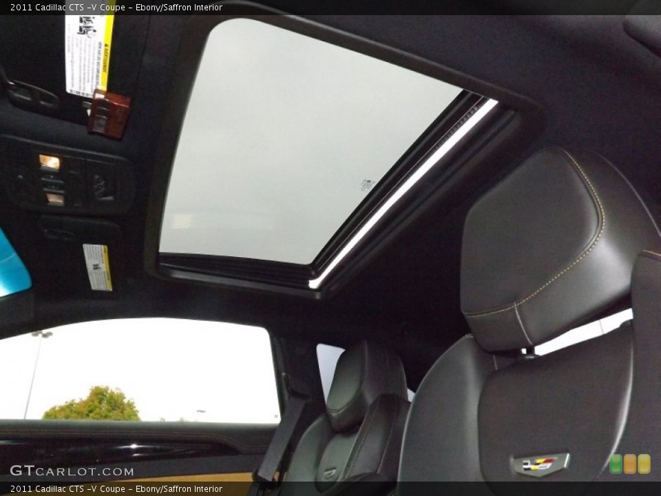 Ebony/Saffron Interior Sunroof for the 2011 Cadillac CTS -V Coupe #81104269