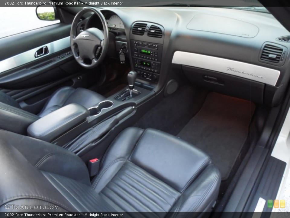 Midnight Black Interior Photo for the 2002 Ford Thunderbird Premium Roadster #81104270