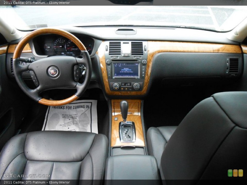 Ebony Interior Dashboard for the 2011 Cadillac DTS Platinum #81104277