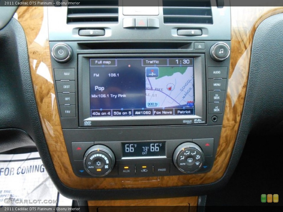 Ebony Interior Navigation for the 2011 Cadillac DTS Platinum #81104379