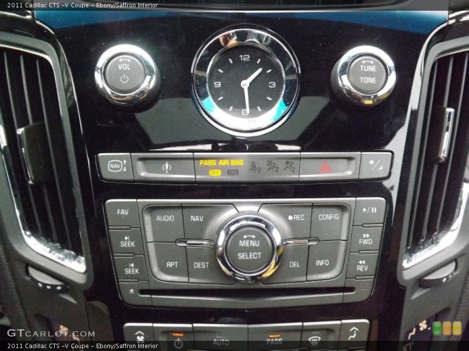 Ebony/Saffron Interior Controls for the 2011 Cadillac CTS -V Coupe #81104387