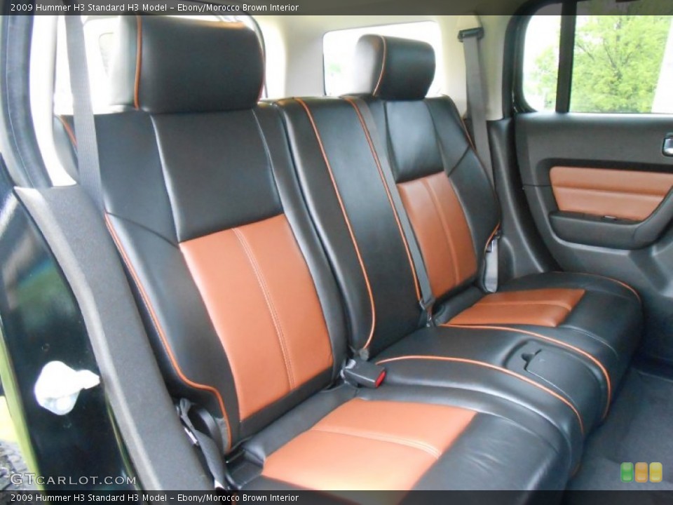 Ebony/Morocco Brown Interior Rear Seat for the 2009 Hummer H3  #81104795