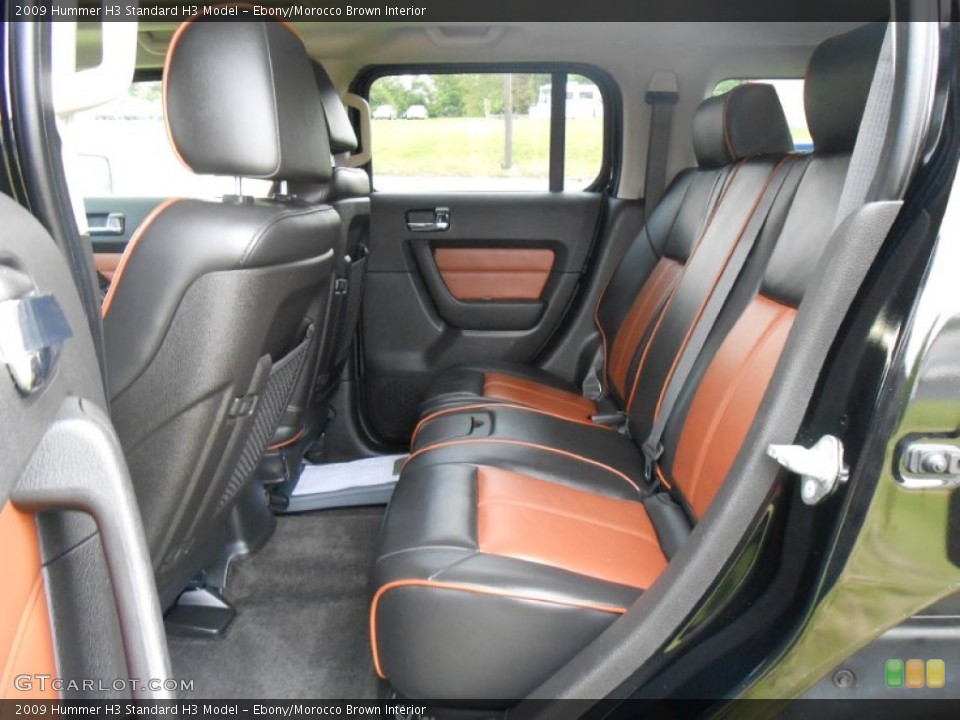 Ebony/Morocco Brown Interior Rear Seat for the 2009 Hummer H3  #81104840