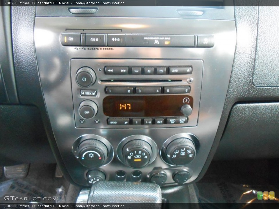 Ebony/Morocco Brown Interior Controls for the 2009 Hummer H3  #81104984