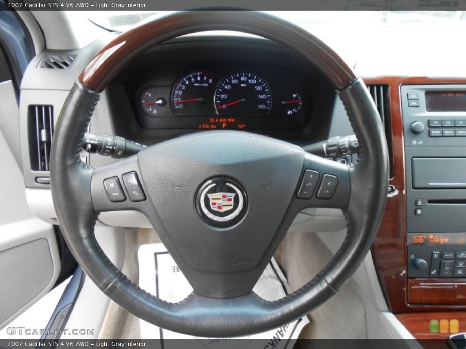 Light Gray Interior Steering Wheel for the 2007 Cadillac STS 4 V6 AWD #81106103